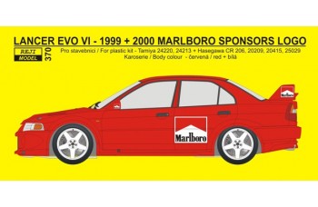Decal – Mitsubishi Lancer EVO VI - "Marlboro" logos 1999 / 2000 1/24 